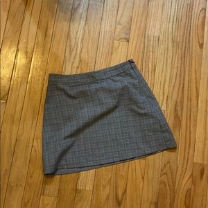 Plaid mini skirt